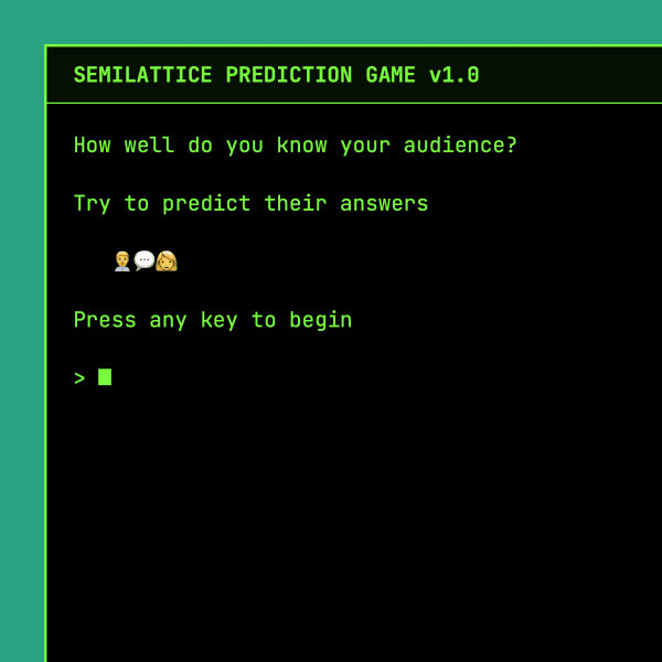 How well do you know your audience?