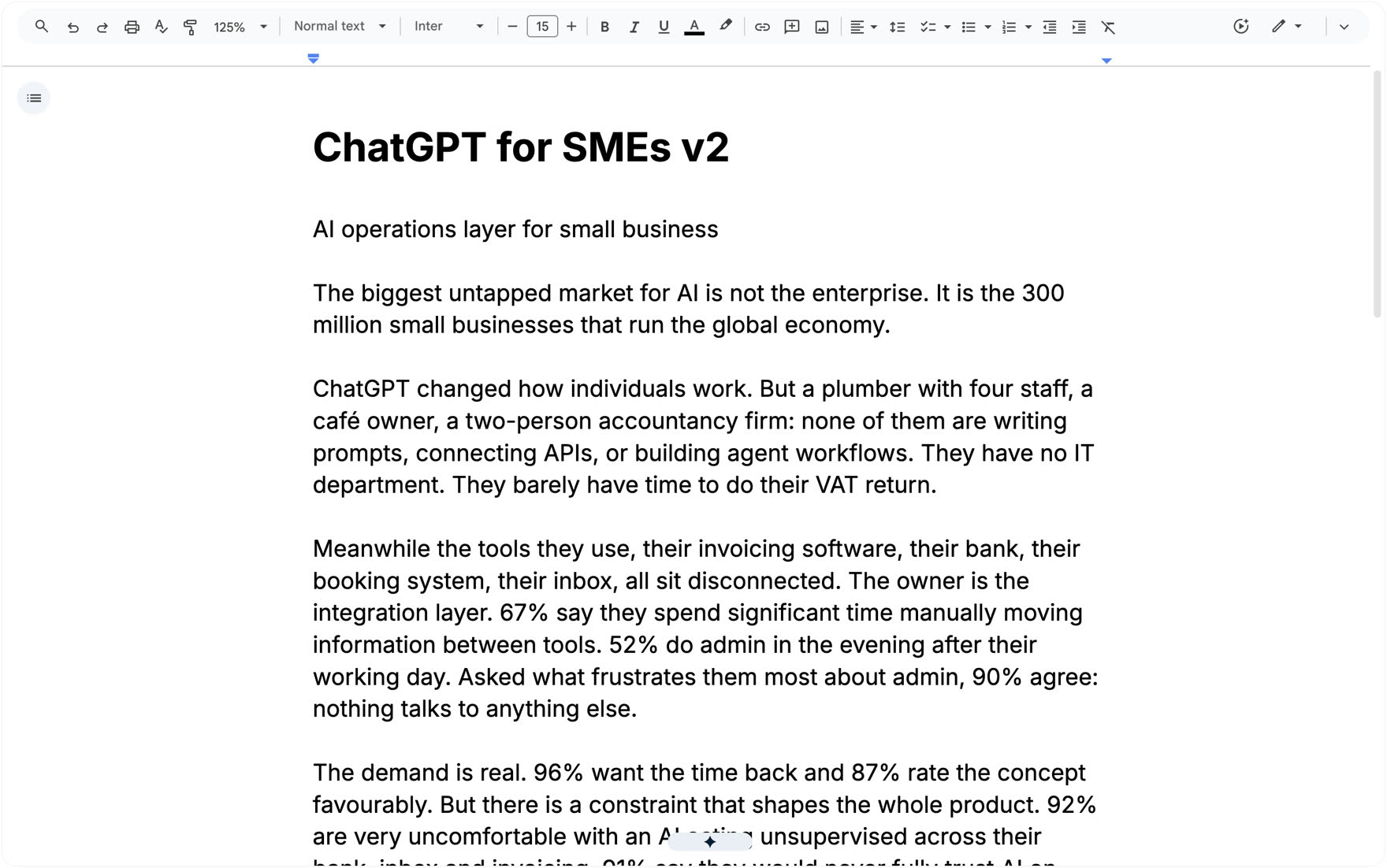Version two of the concept document, rewritten against the previous round's findings